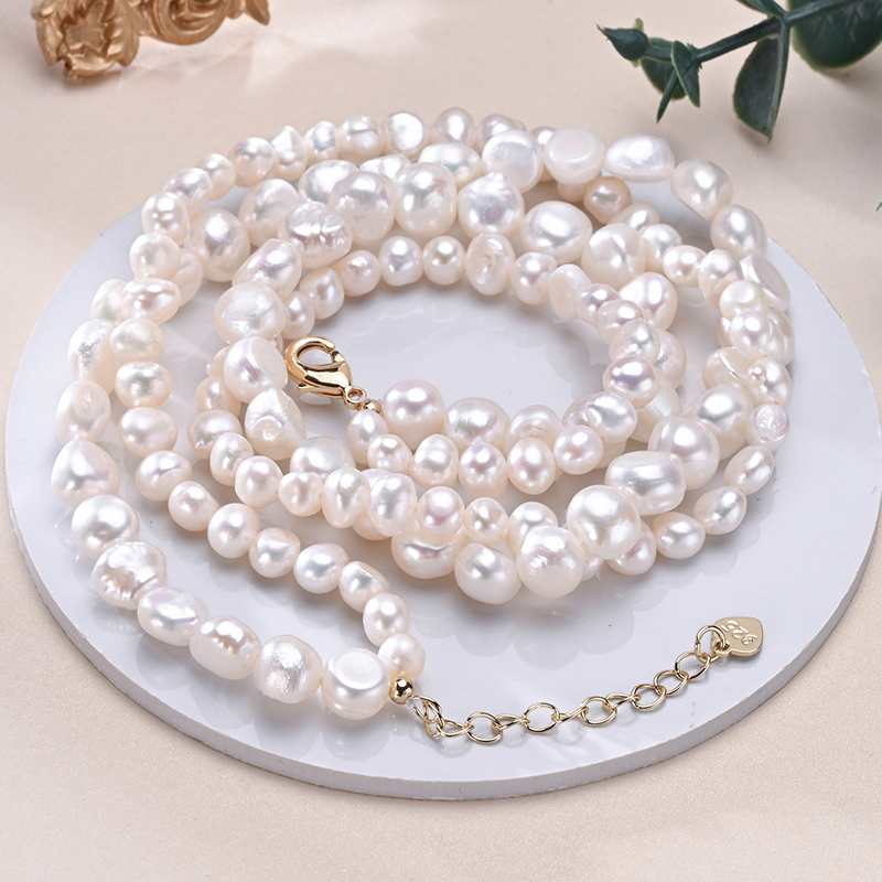 HENGSHENG Baroque น้ําจืด 5-6  - Pearl Trim Chain บทวิจารณ์และราคา