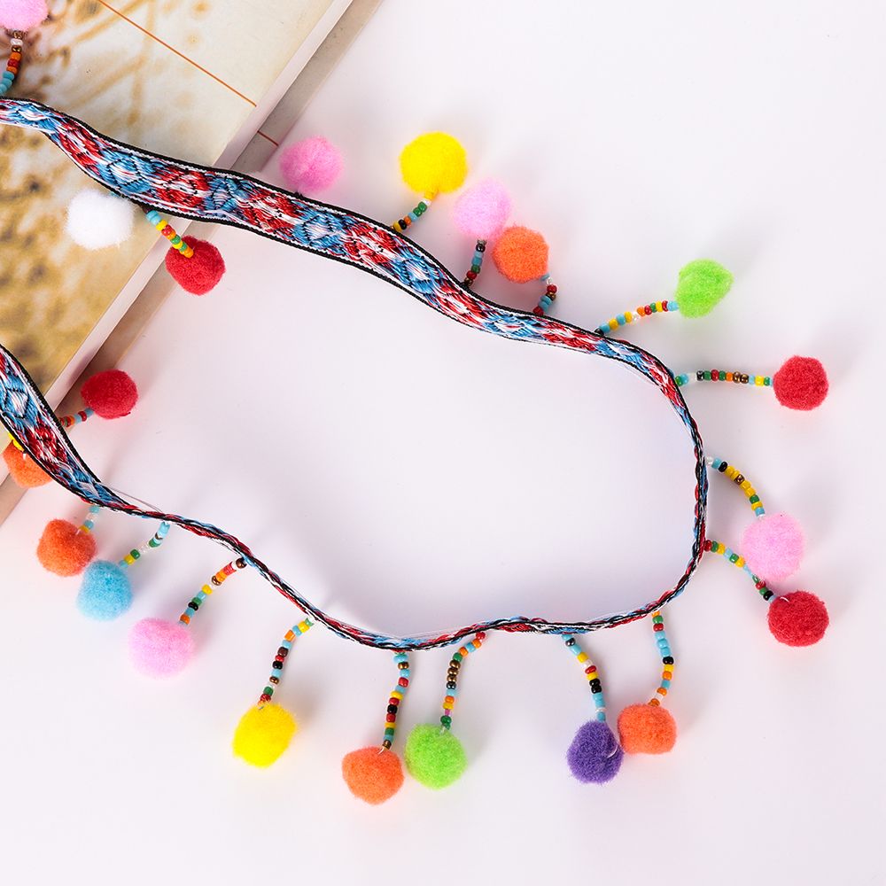 พู่ประดับพู่ลูกไม้โบฮีเมียน1หล - Tassel Fringe Trim บทวิจารณ์และราคา