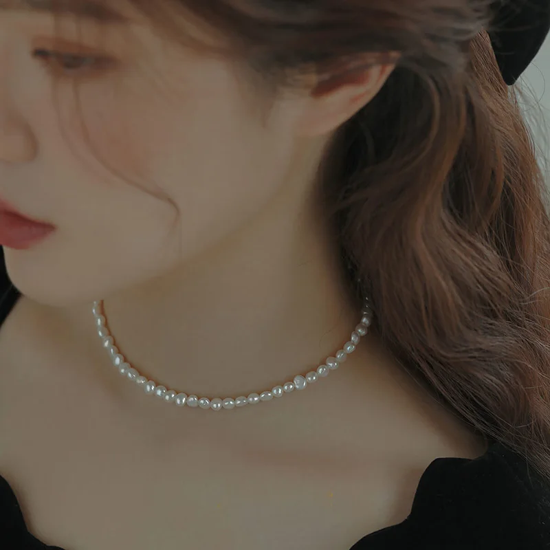 สร้อยคอมุกน้ำจืดทรงบาร็อค Heng - Pearl Trim Chain บทวิจารณ์และราคา