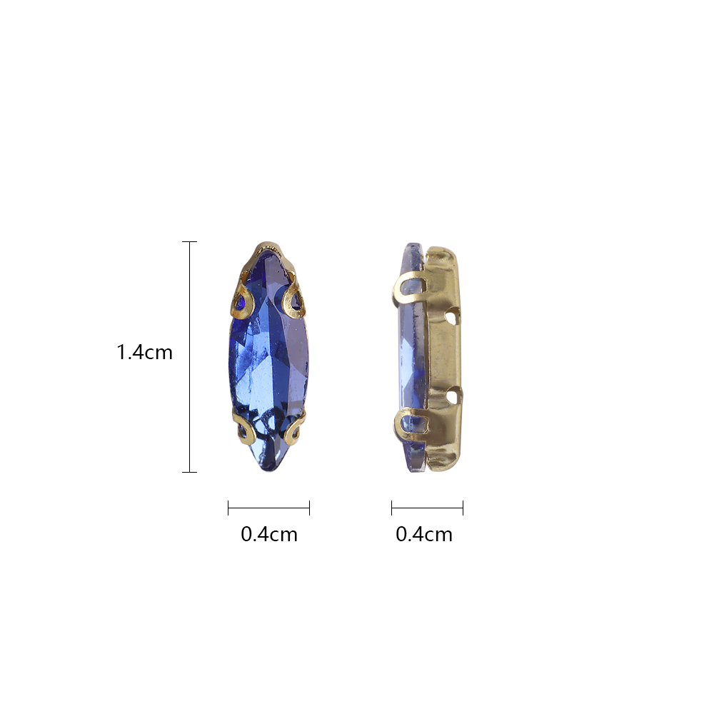 20ชิ้น4x15มม. หินแก้วคริสตัลทร - Sew On Rhinestone บทวิจารณ์และราคา