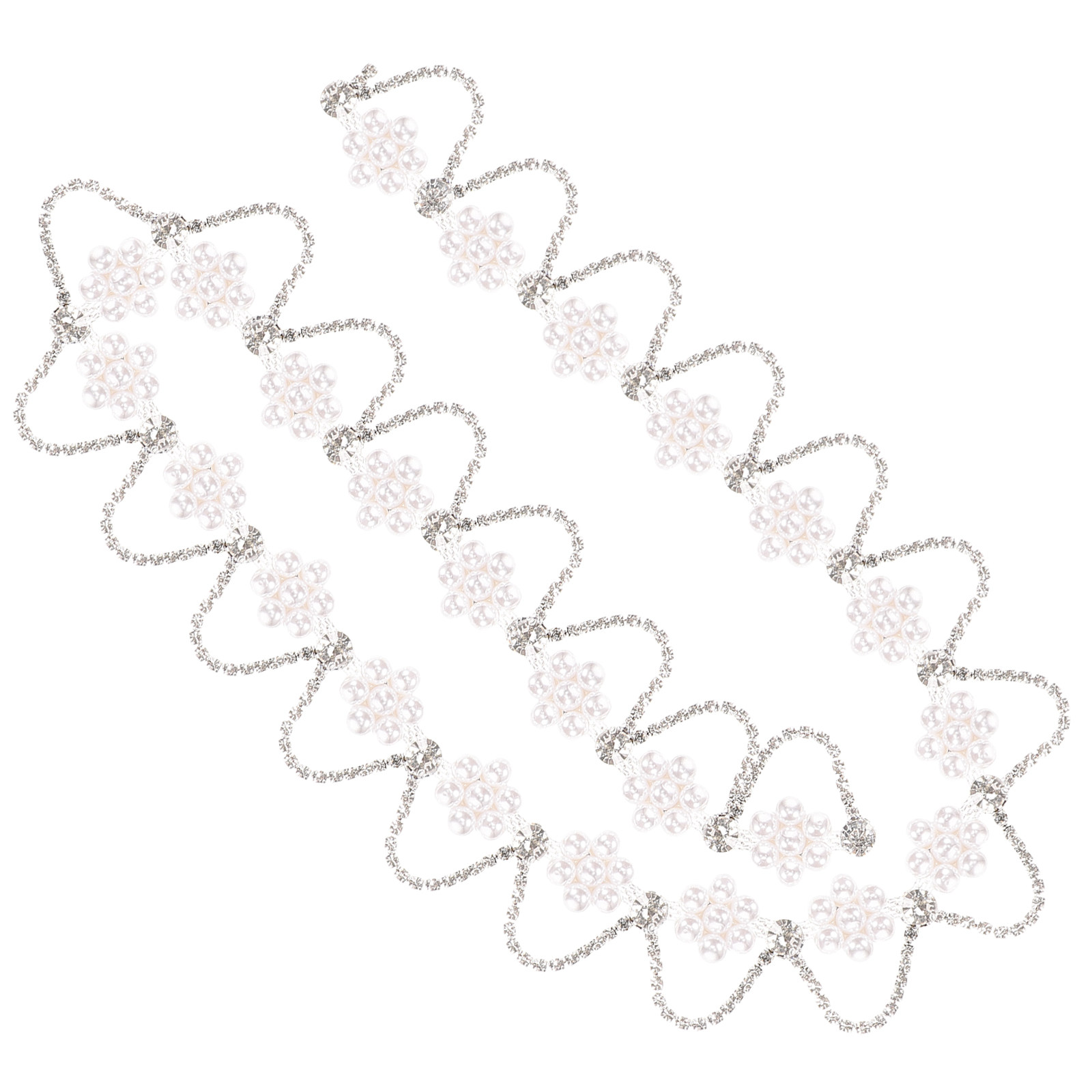 สายโซ่ประดับมุกและคริสตัลสำหรั - Pearl Trim Chain บทวิจารณ์และราคา