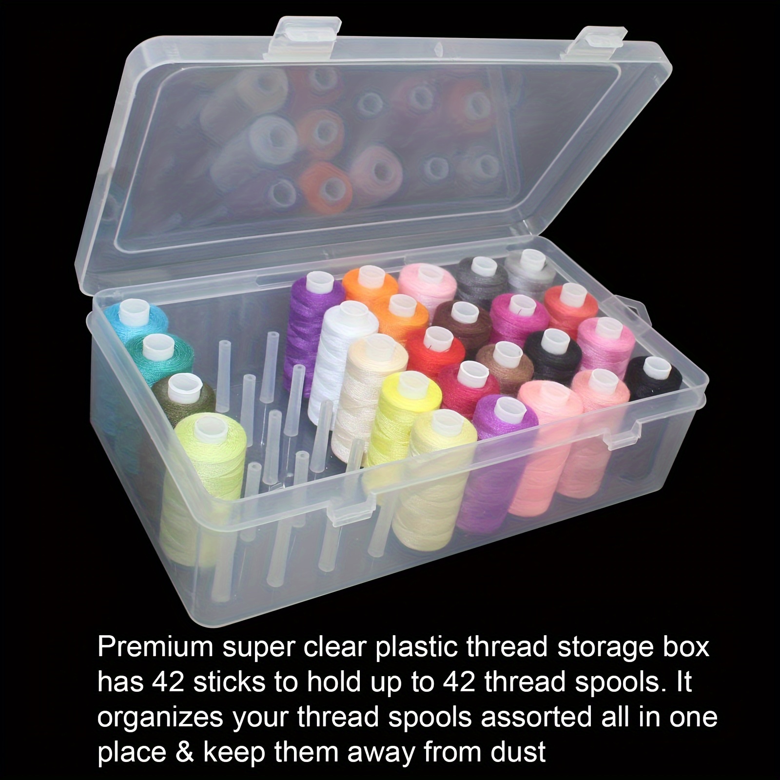 กล่องเก็บด้ายเย็บผ้าพลาสติกใส  - Craft Embellishment Storage บทวิจารณ์และราคา
