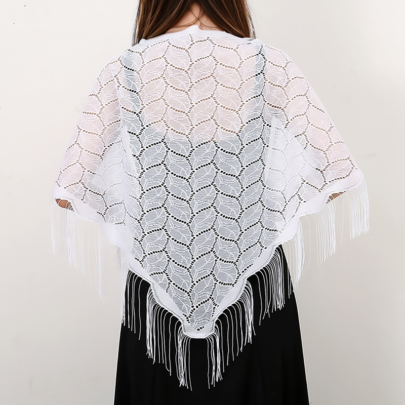 Elegantพู่สามเหลี่ยมผ้าพันคอโพ - Tassel Fringe Trim บทวิจารณ์และราคา