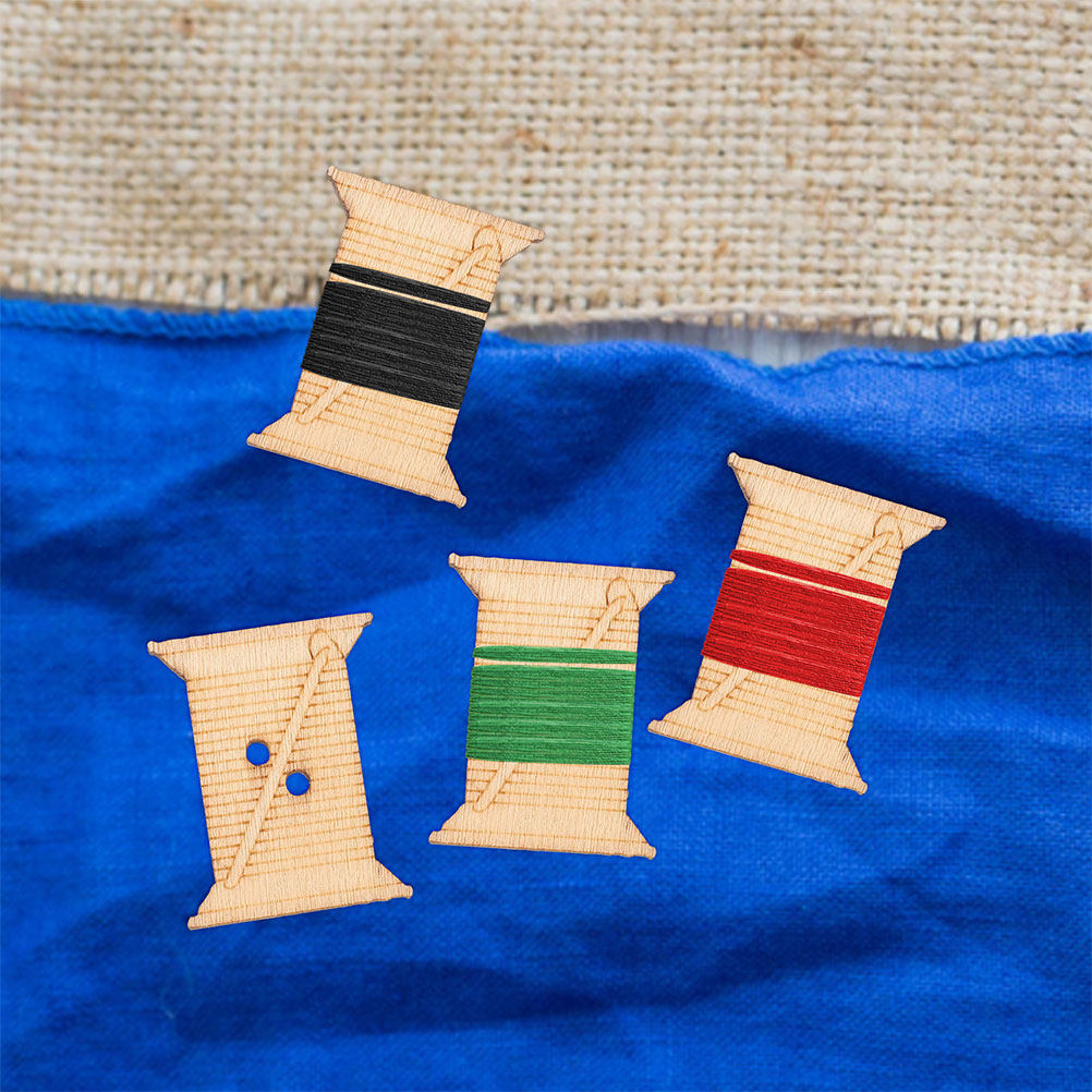 กระดาษม้วนด้ายปักผ้าทำจากไม้ 1 - Embroidery Craft บทวิจารณ์และราคา