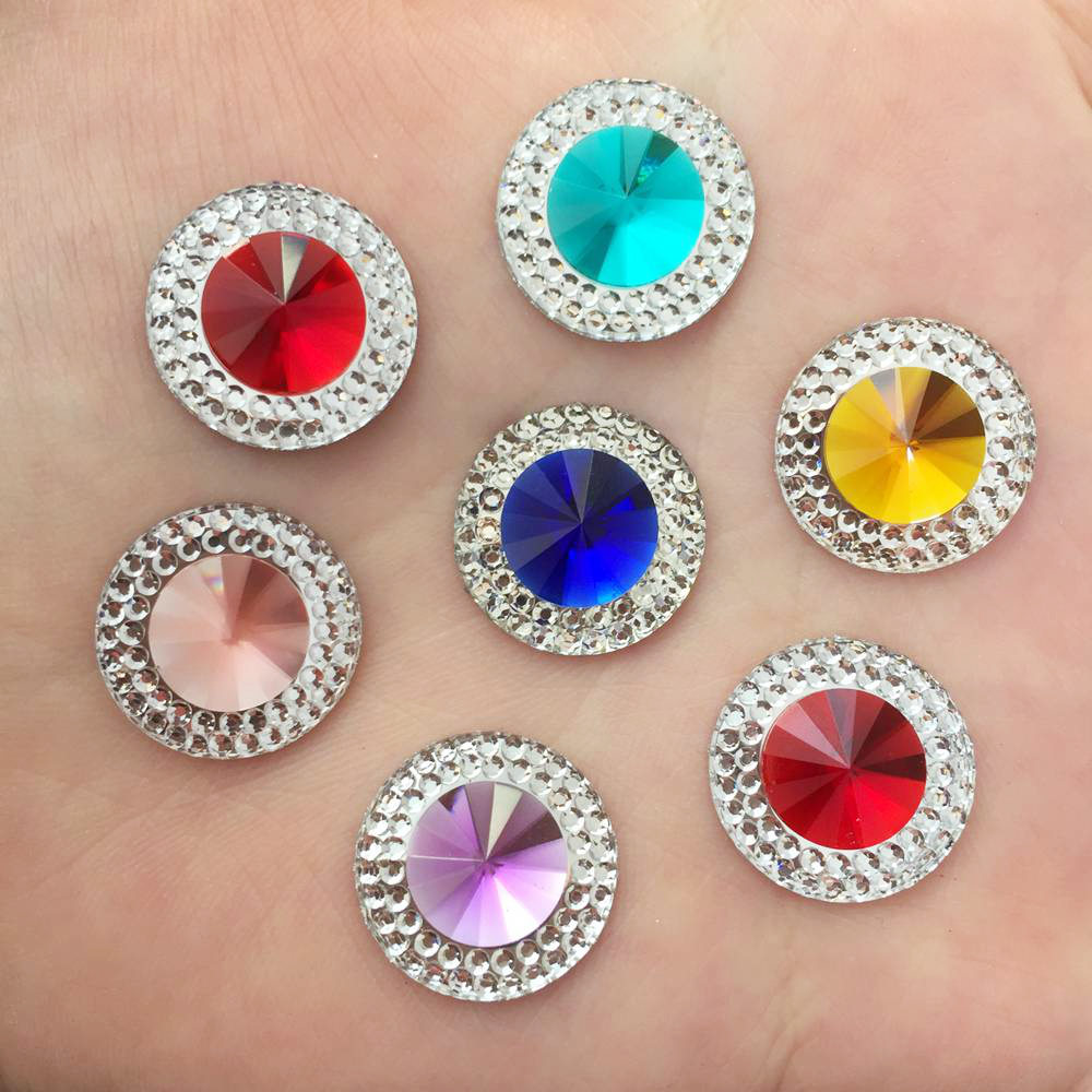 เรซิ่น 10/12/16 มม.สีนูนคริสตั - Embellishment Glue Craft บทวิจารณ์และราคา