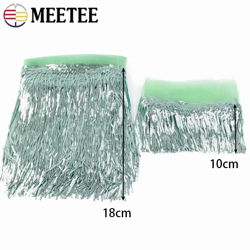2/5/10หลาเลื่อมปักขอบพู่ประดับ - Fringe Ribbon Sewing บทวิจารณ์และราคา