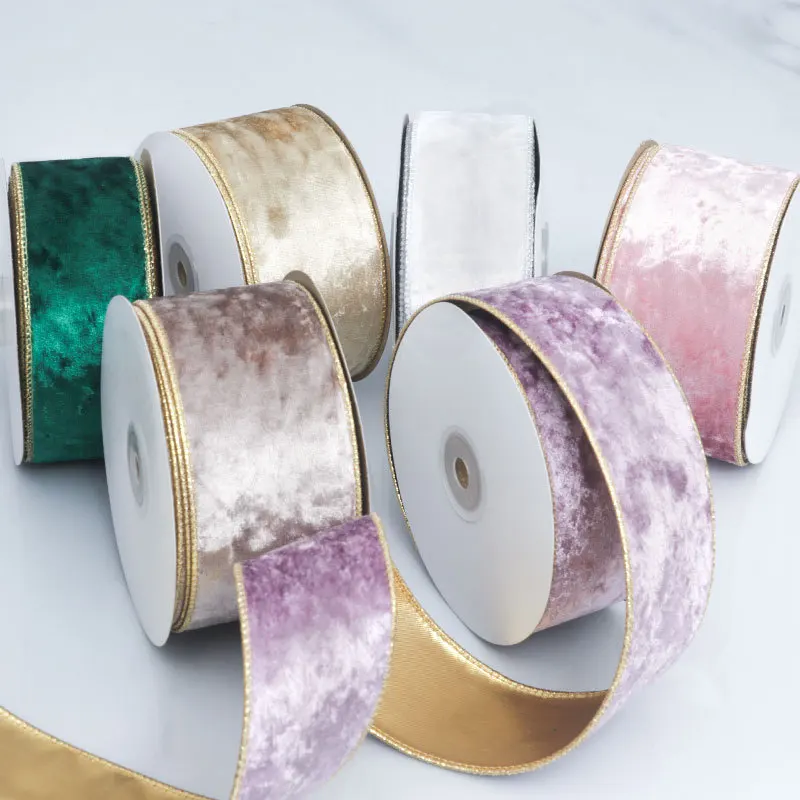 50 มม.ขอบ REVERSIBLE กํามะหยี่ - Velvet Ribbon Roll บทวิจารณ์และราคา