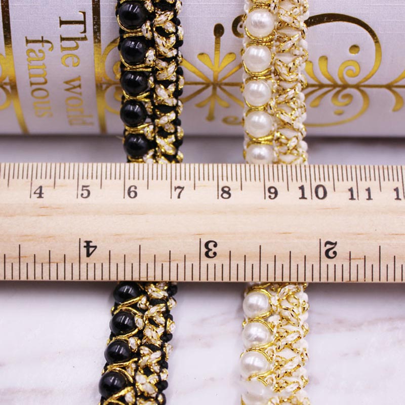 ริบบิ้นลูกไม้ไข่มุกพร้อมพู่ตกแ - Fringe Ribbon Sewing บทวิจารณ์และราคา