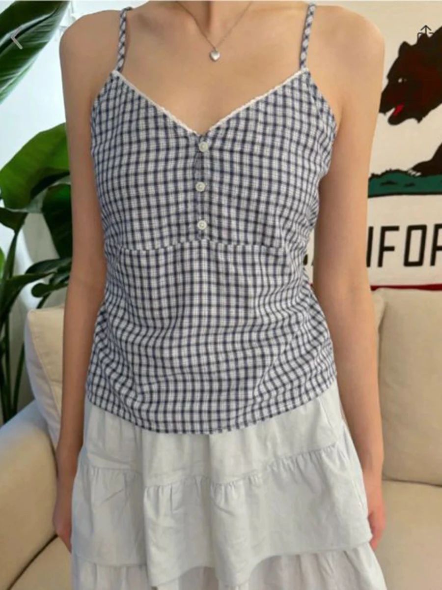 ชุดกางเกงขาสั้น2ชิ้นลายสก็อตสี - Elastic Lace Trim บทวิจารณ์และราคา