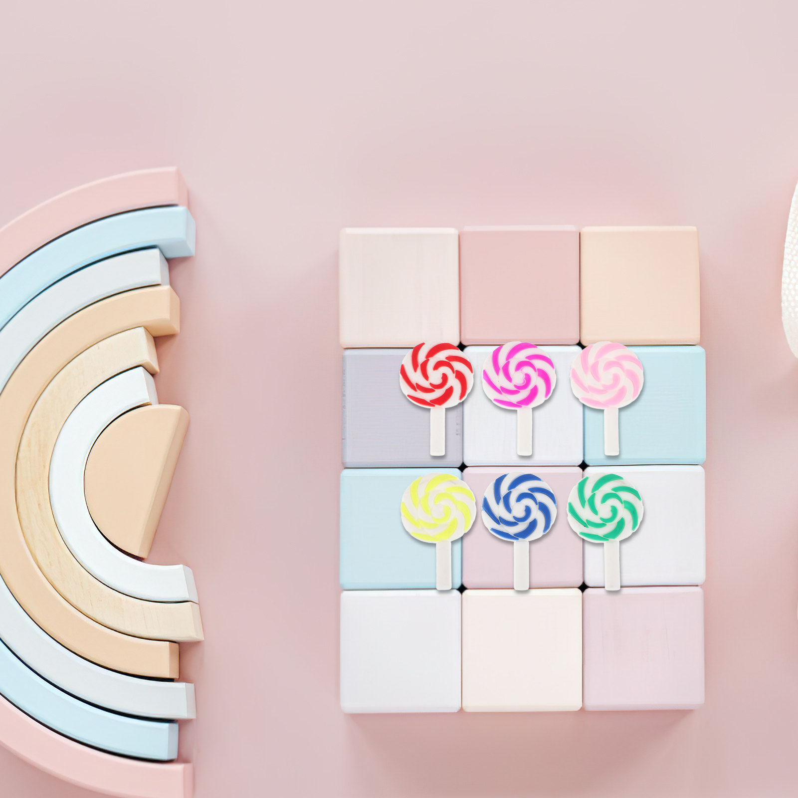 36 ชิ้น ลูกอมสีรุ้งสดใส วัสดุต - Embellish Craft บทวิจารณ์และราคา