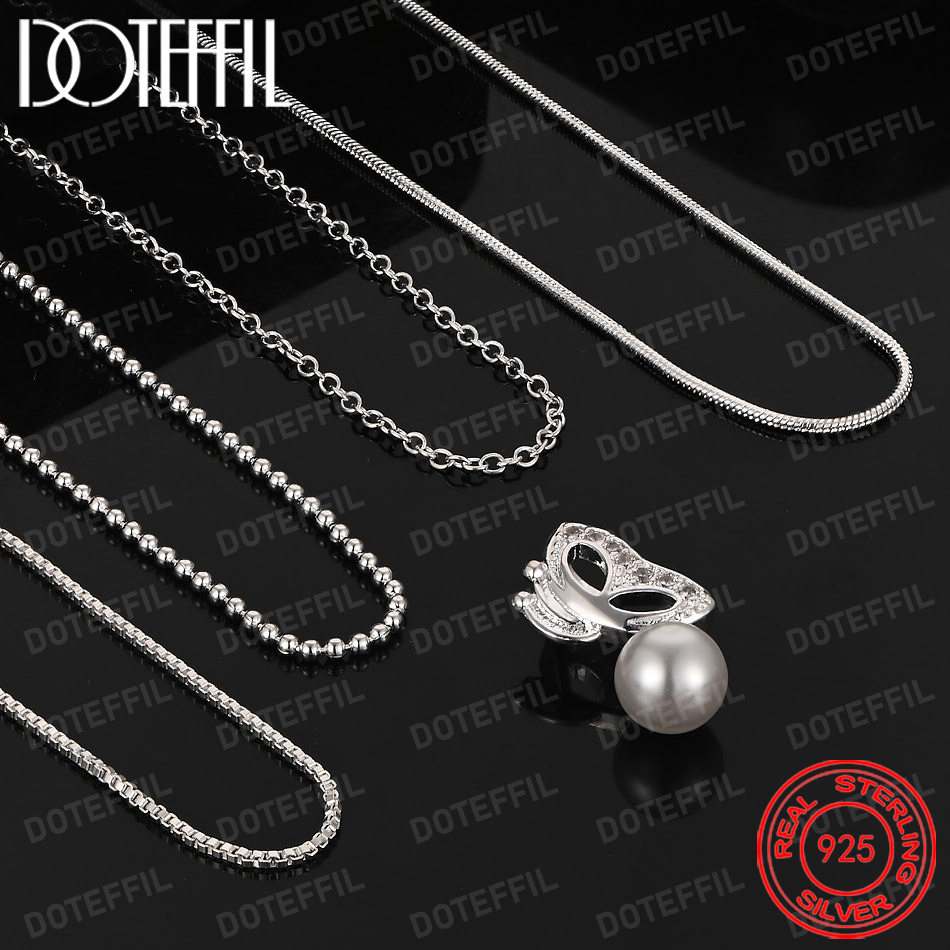 สร้อยคอจี้มุกผีเสื้อเงินแท้ 92 - Pearl Trim Chain บทวิจารณ์และราคา