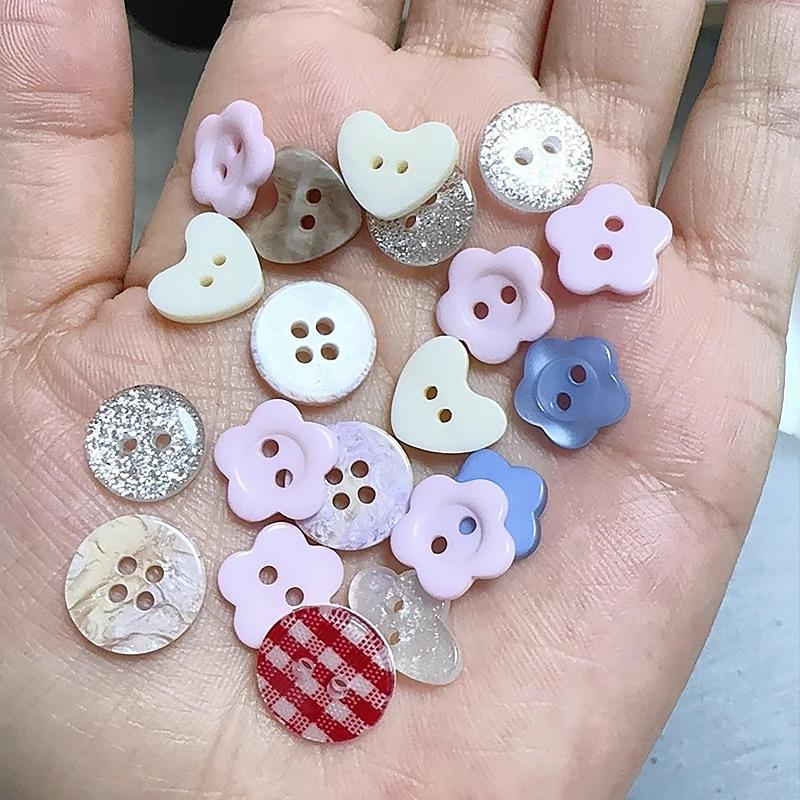 10 ชิ้น กระดุมเย็บผ้าแบบสุ่ม น - Embellishments For Scrapbooking บทวิจารณ์และราคา