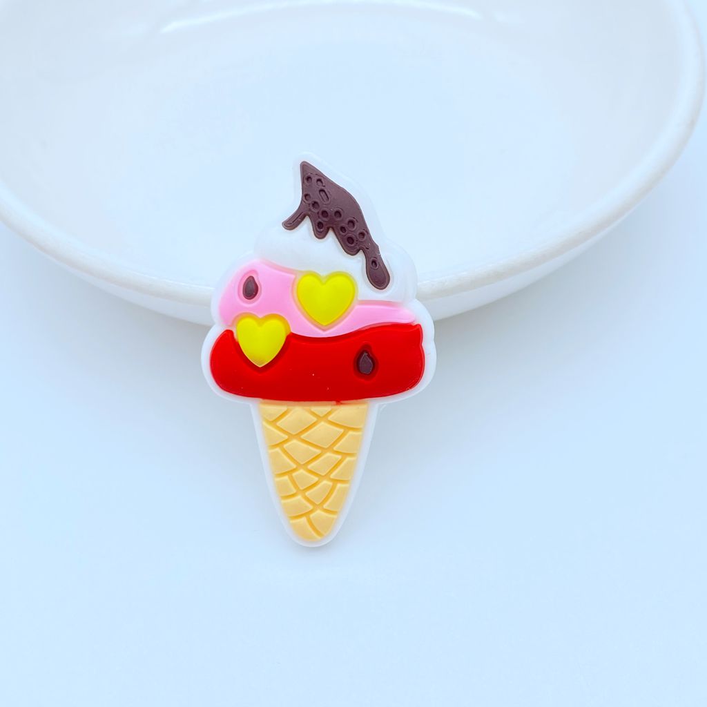 10/20Pcs ไอศกรีมน่ารักชุด PVC  - Embellishment Glue Craft บทวิจารณ์และราคา