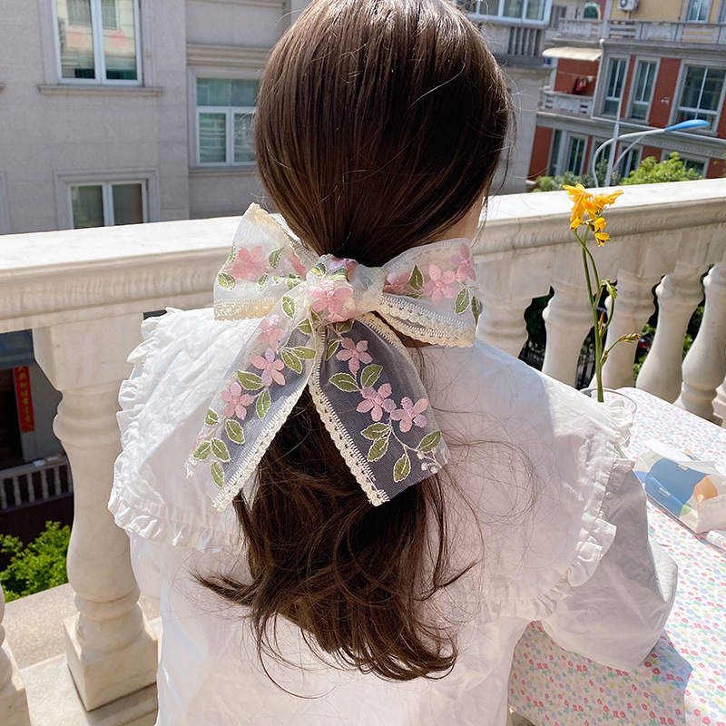 ริบบิ้นปักลายดอกไม้ลูกไม้ยาว1ห - Lace Ribbon Trim บทวิจารณ์และราคา