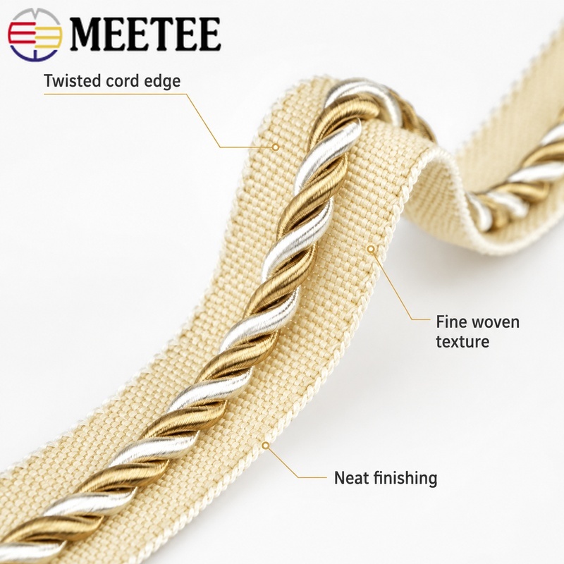 เชือกถักแบบเกลียวสองสีขนาด 6 ม - Cord Trim Twisted บทวิจารณ์และราคา