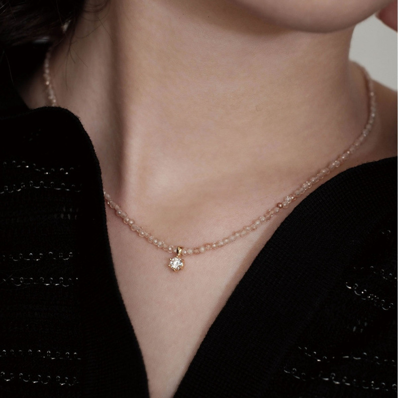 สร้อยคอจี้เซ็กซี่สไตล์วินเทจปร - Pearl Trim Chain บทวิจารณ์และราคา