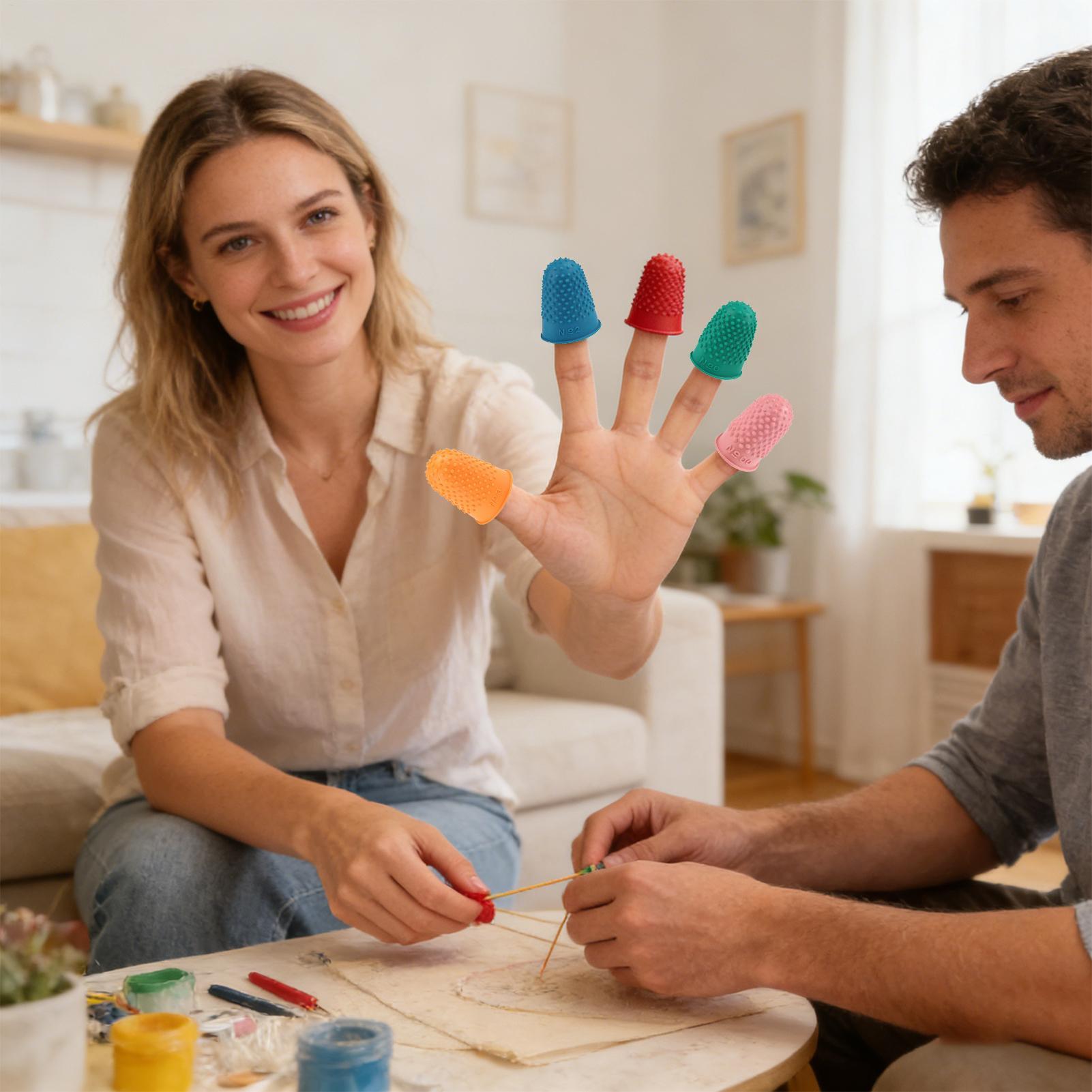 ปลอกนิ้วยางแบบใช้ซ้ำได้ 5 ชิ้น - Embroidery Craft บทวิจารณ์และราคา