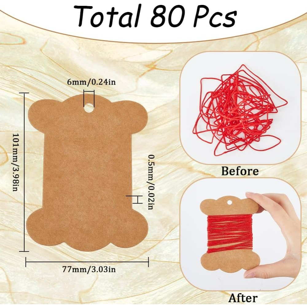 80 ชิ้นเย็บปักถักร้อยกระดาษแข็ - Organza Ribbon Spool บทวิจารณ์และราคา