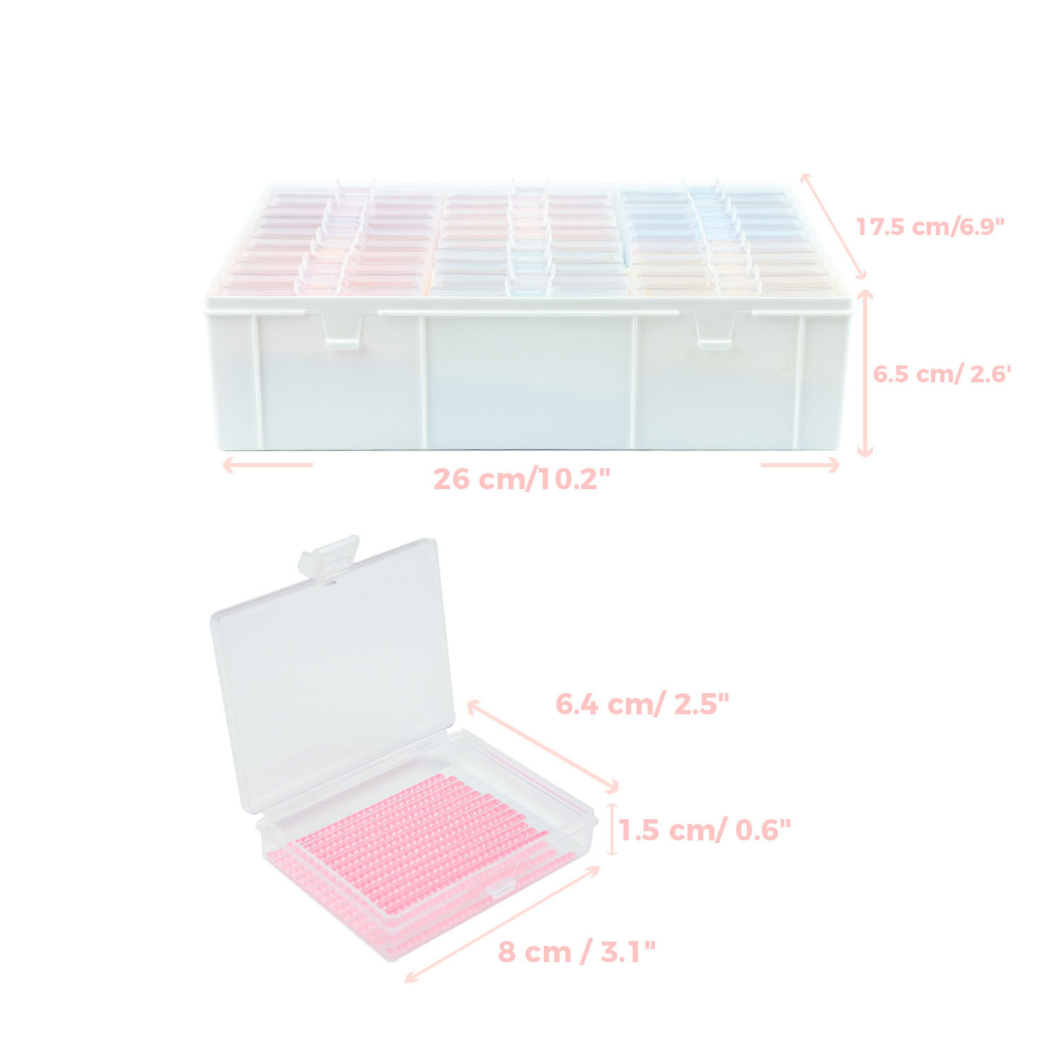 ชุดถาดสำหรับงานเพชรปัก พร้อมกล - Craft Embellishment Storage บทวิจารณ์และราคา