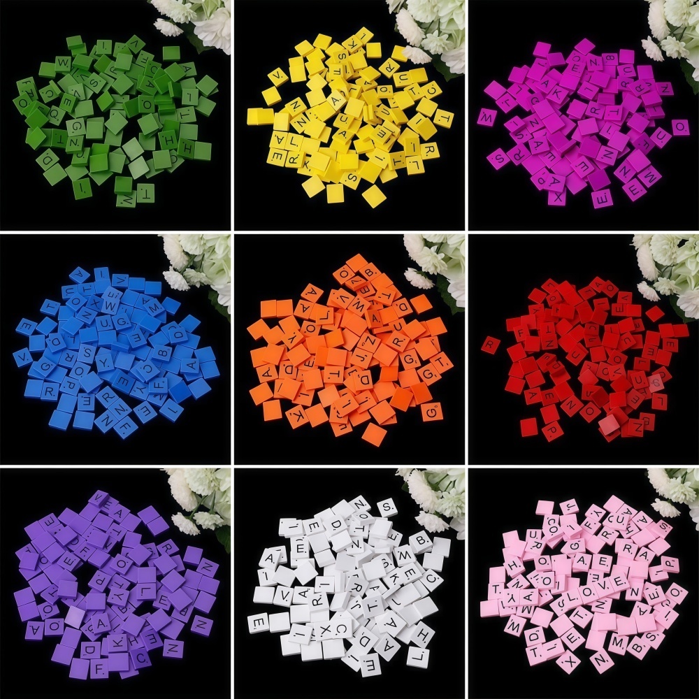 100 ชิ้น ลูกบาศก์ตัวอักษรไม้สำ - Embellish Craft บทวิจารณ์และราคา