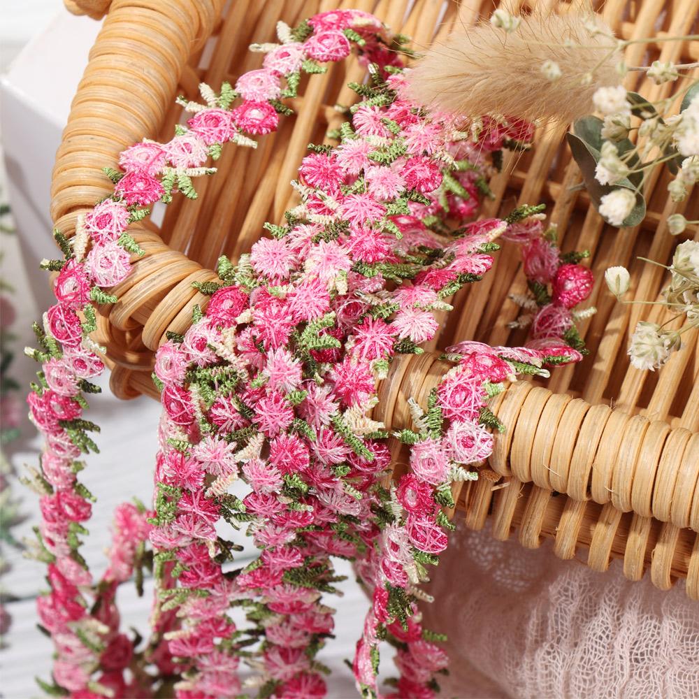 ริบบิ้นผ้าลูกไม้ลายดอกไม้แบบละ - Lace Ribbon Trim บทวิจารณ์และราคา