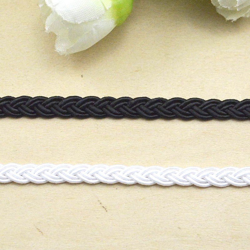 ริบบิ้นถักสีขาวดำแบบแข็ง 5 ม./ - Cord Trim Twisted บทวิจารณ์และราคา