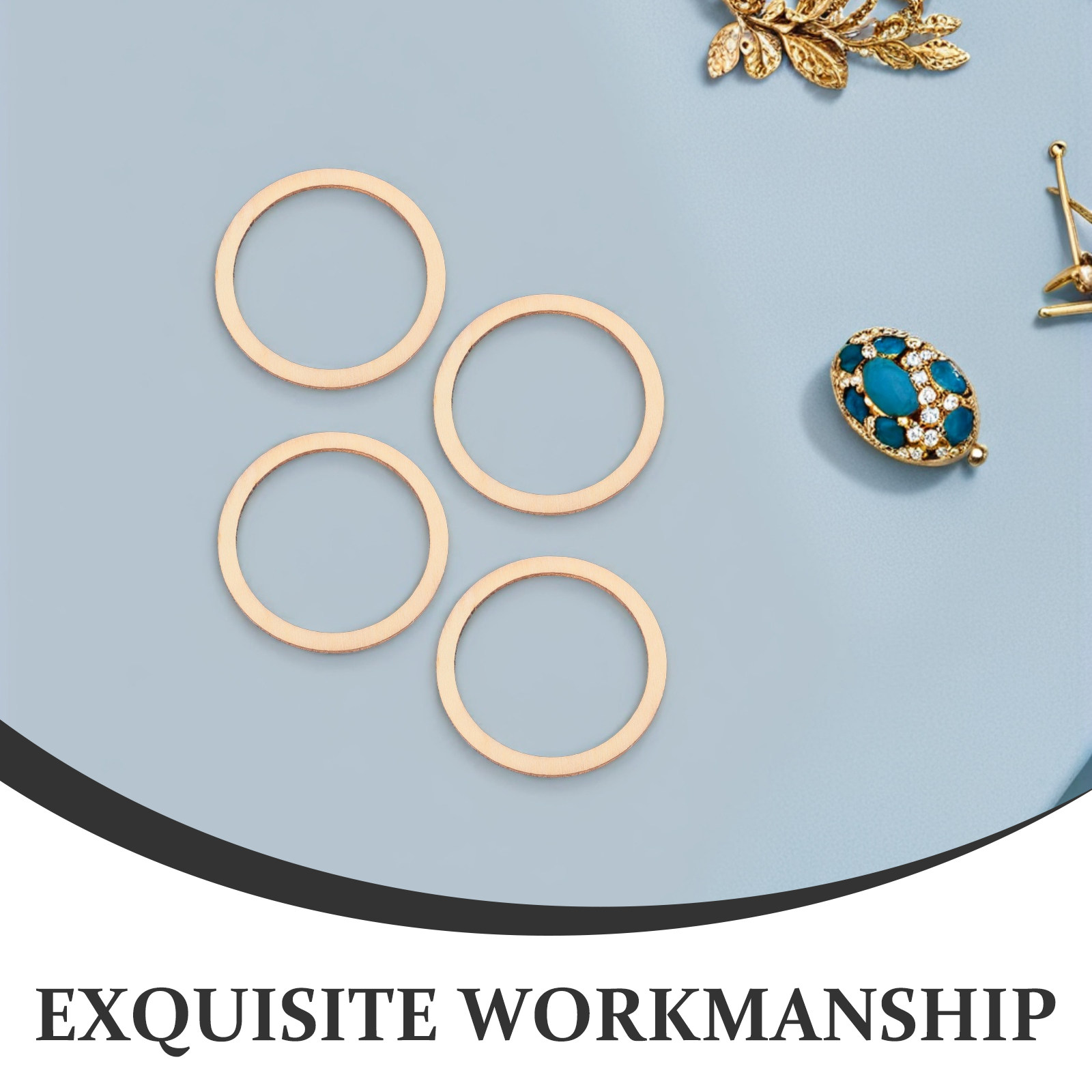 50 ชิ้น วงกลมไม้ตกแต่ง สีธรรมช - Christmas Craft Embellishment บทวิจารณ์และราคา