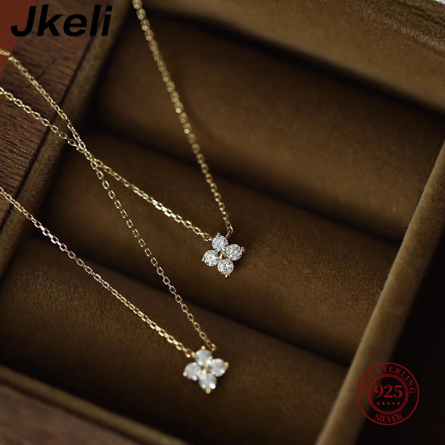 Jkeli 925 เงินสเตอร์ลิงชุบ 14K - Pearl Trim Chain บทวิจารณ์และราคา