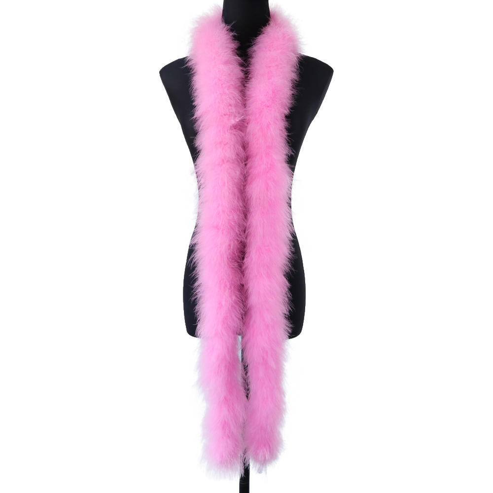 ขนนกมาลาบูสีแดงฟูฟ่อง 2 เมตร 5 - Feather Trim Marabou บทวิจารณ์และราคา