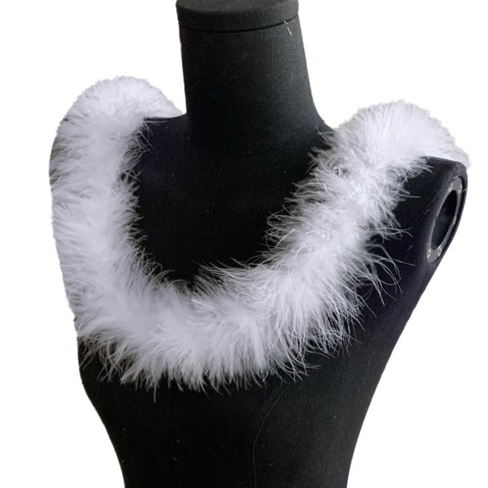 แถบขนมาราบูยาว 2 เมตร ขนเทียมฟ - Feather Trim Marabou บทวิจารณ์และราคา