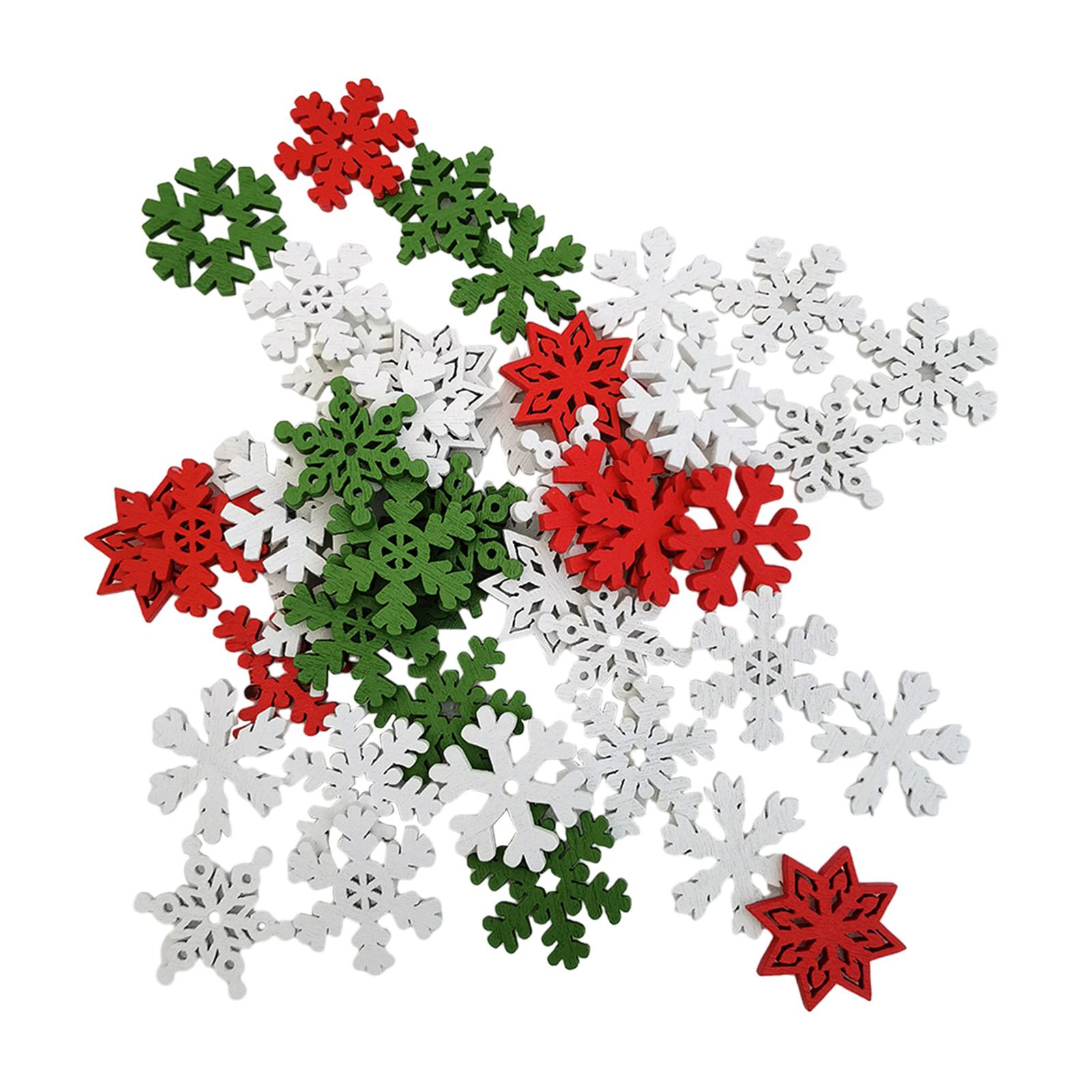 ของตกแต่งคริสต์มาสไม้ 50 ชิ้น  - Christmas Craft Embellishment บทวิจารณ์และราคา