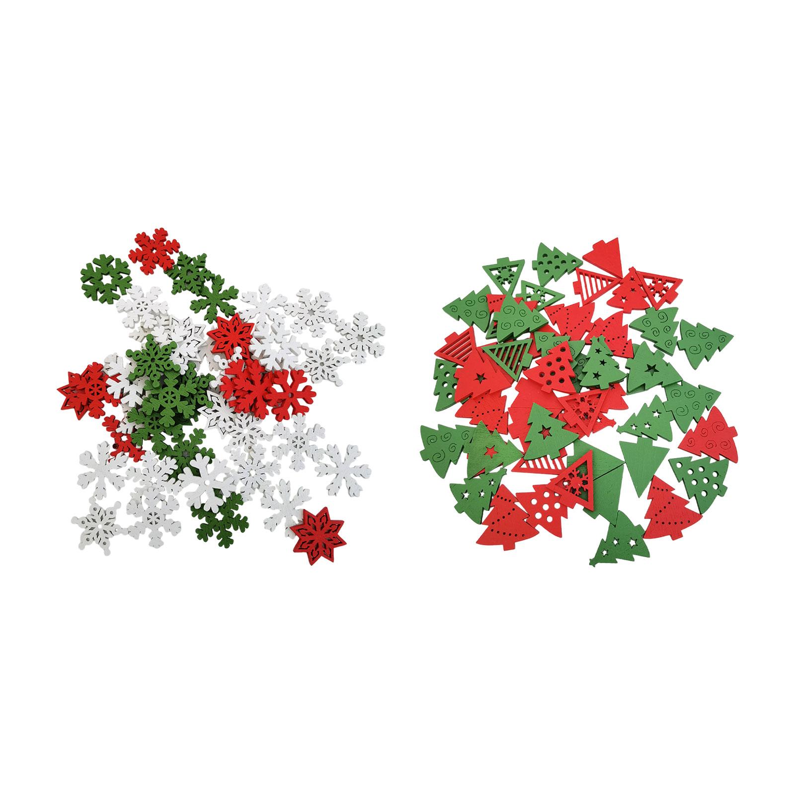 ของตกแต่งคริสต์มาสไม้ 50 ชิ้น  - Christmas Craft Embellishment บทวิจารณ์และราคา