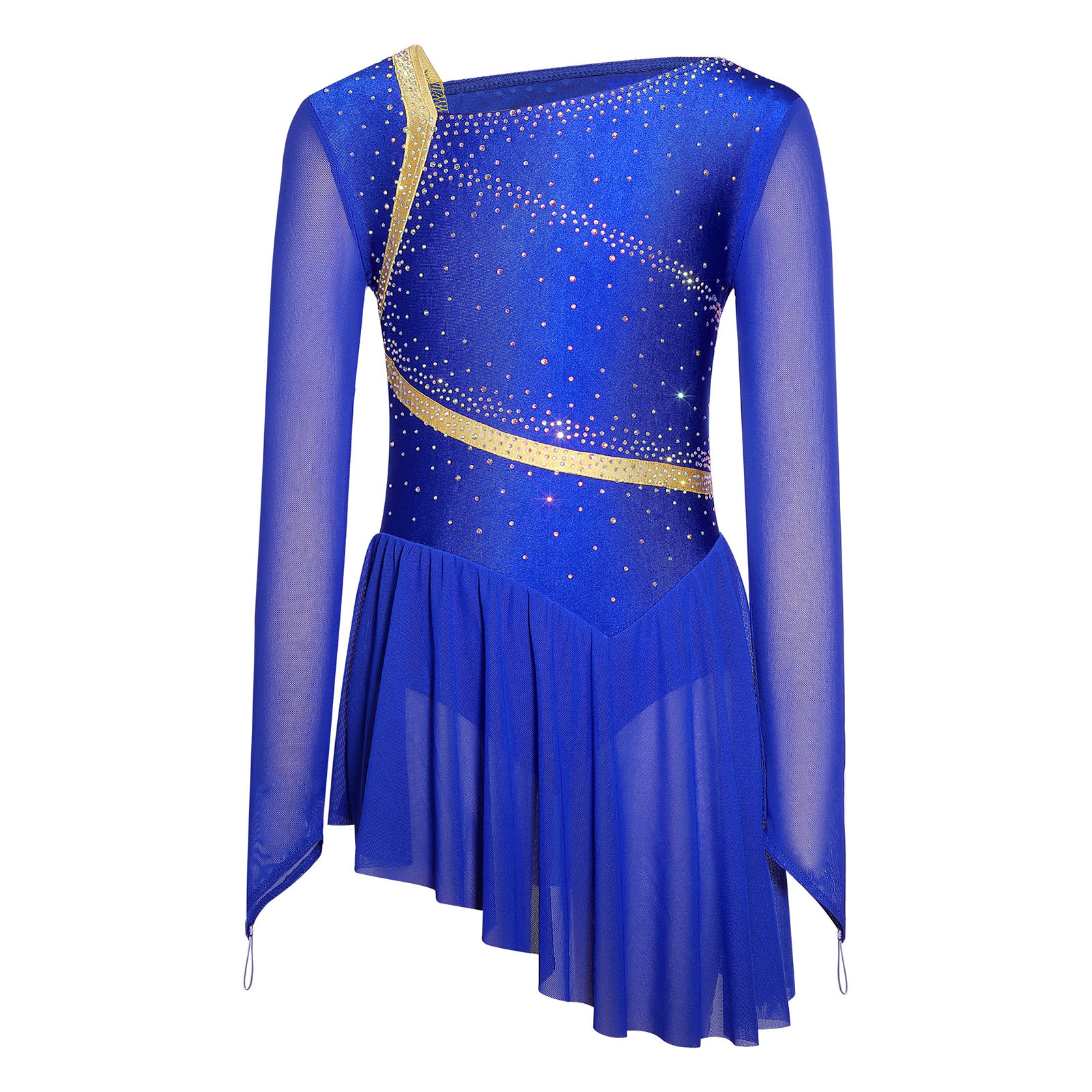 ชุดเดรสเลื่อมแขนยาวสำหรับเด็กผ - Rhinestone Banding Trim บทวิจารณ์และราคา