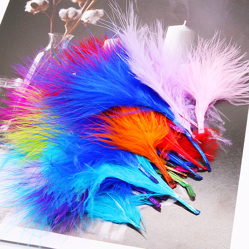 8-12ซม.สี Plumas ธรรมชาติตุรกี - Feather Trim Marabou บทวิจารณ์และราคา
