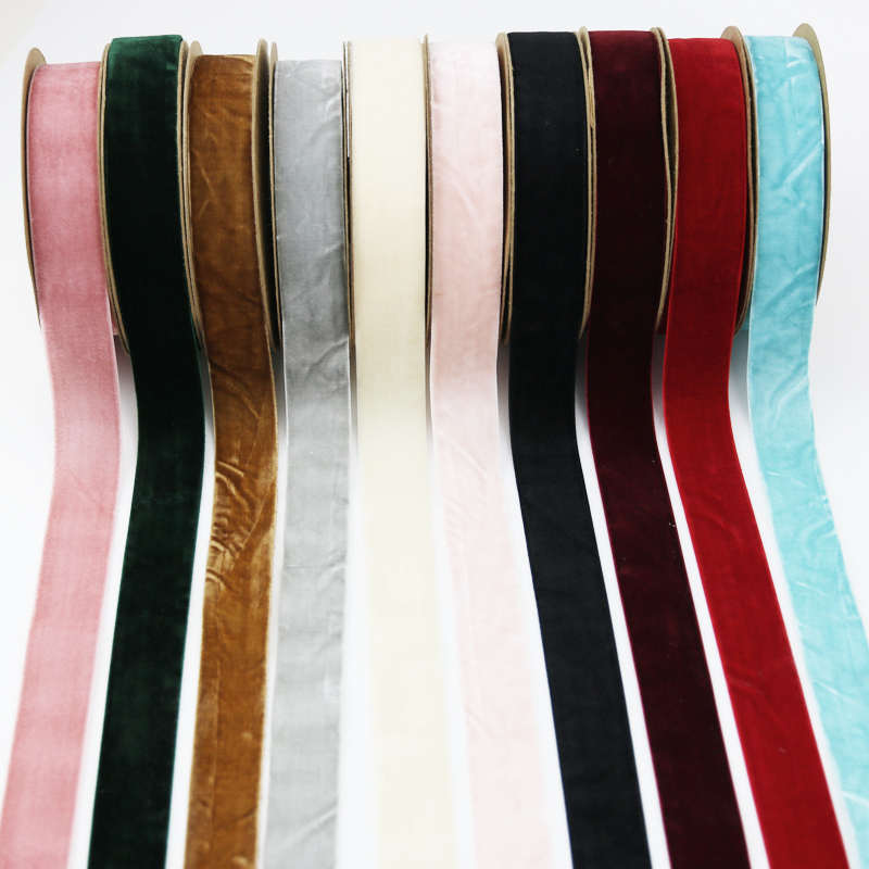 (10 เมตร/ม้วน) 25 มม.ริบบิ้นกํ - Velvet Ribbon Roll บทวิจารณ์และราคา